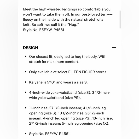 Eileen Fisher Brushed Terry Set - Petite S & M - Picture 9 of 10